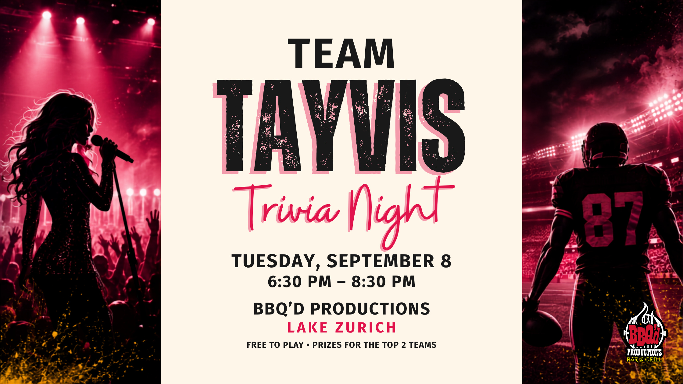 Team Tayvis Trivia Night at BBQ'd Productions in Lake Zurich